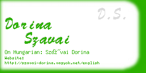 dorina szavai business card